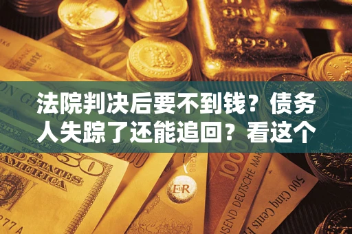 武汉法院判决后要不到钱？债务人失踪了还能追回？看这个方法！