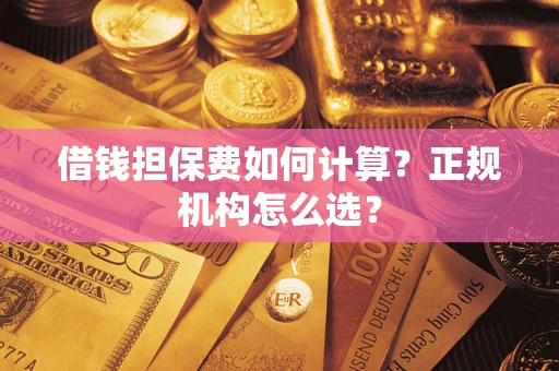 武汉借钱担保费如何计算？正规机构怎么选？