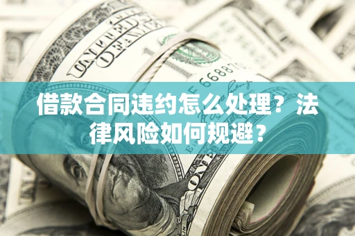 武汉借款合同违约怎么处理？法律风险如何规避？