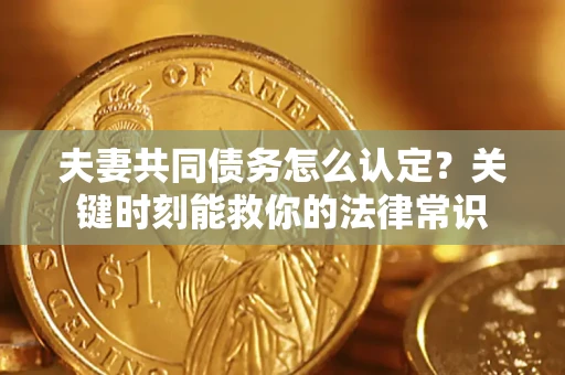武汉夫妻共同债务怎么认定？关键时刻能救你的法律常识