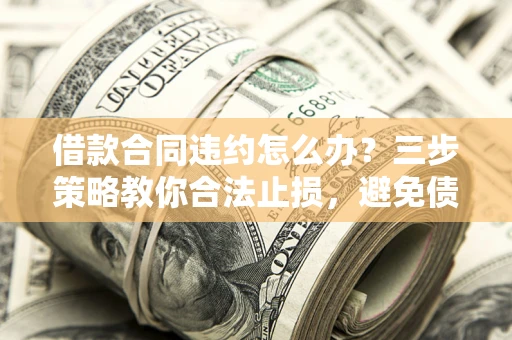 武汉借款合同违约怎么办？三步策略教你合法止损，避免债务危机升级